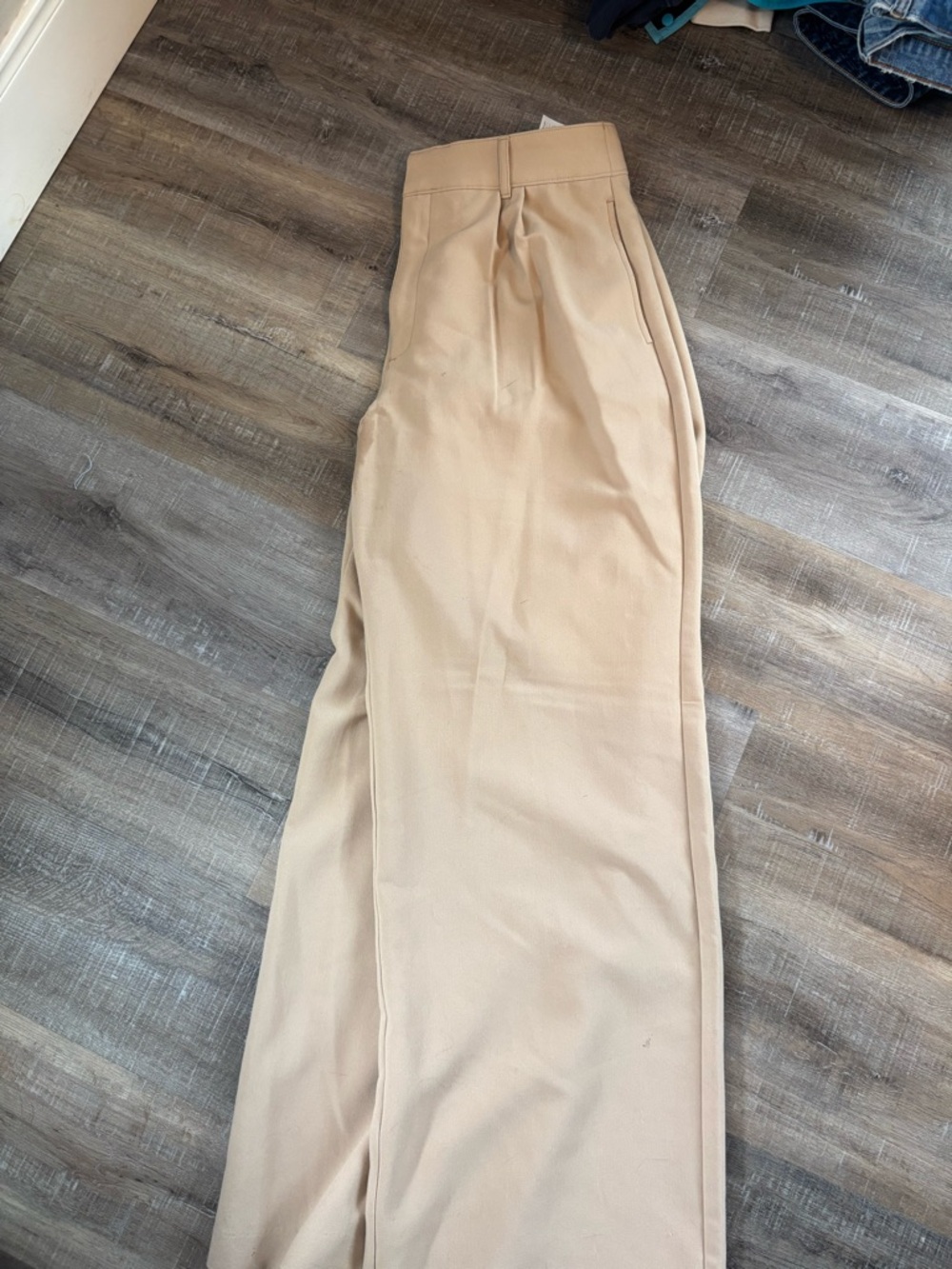 Abercrombie Classic High-Waist Beige Trousers